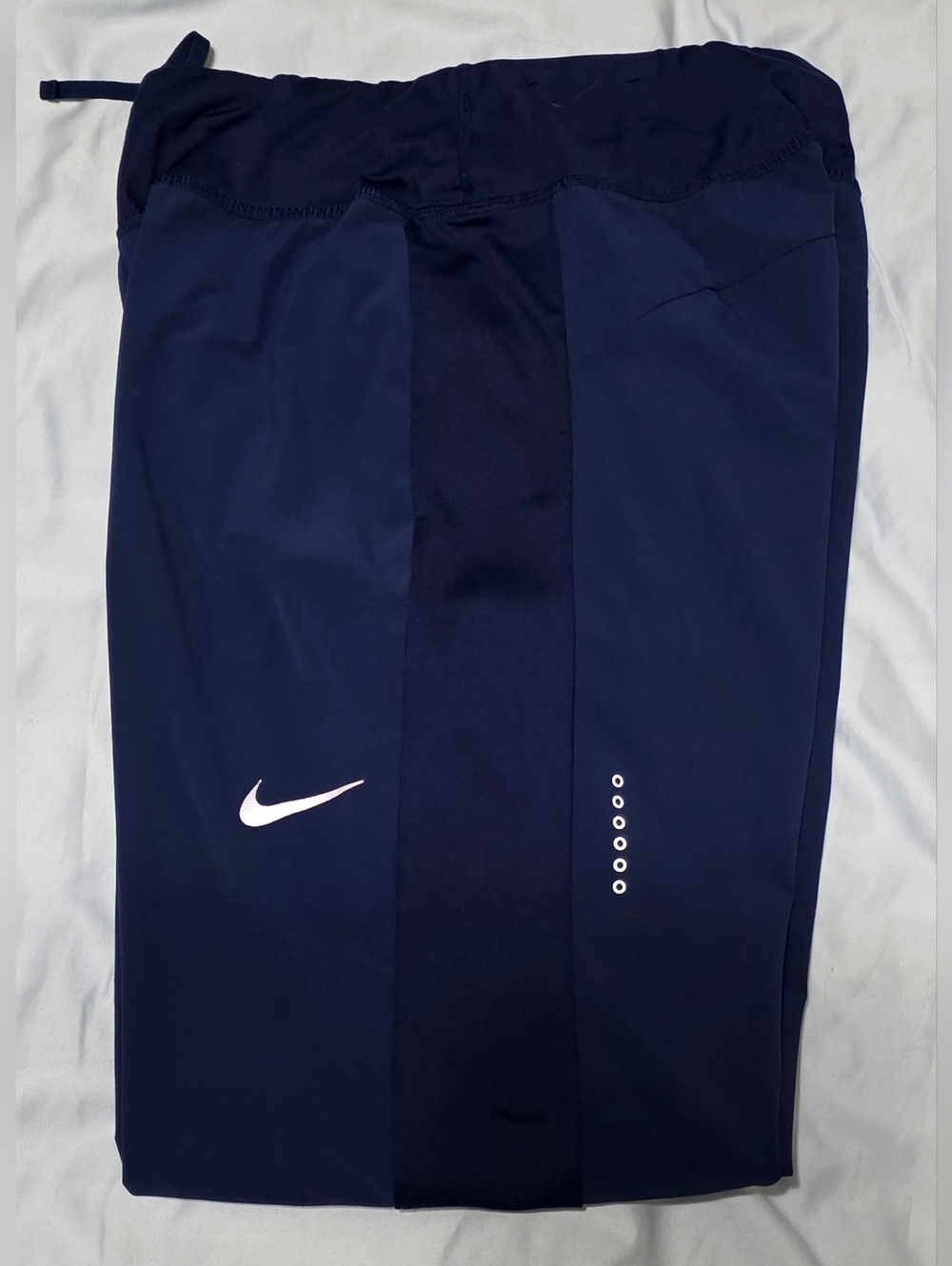 Women's Nike Navy Athletic Dri Fit Running Pants with Reflective Details Size S